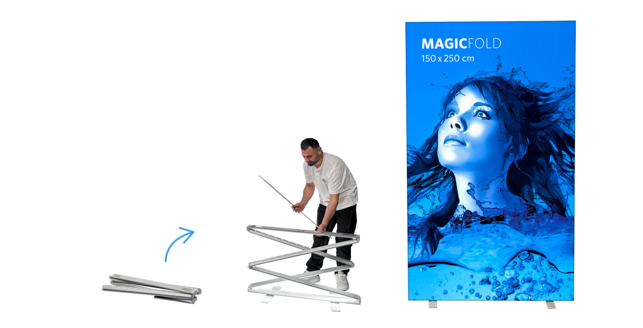 Faltbares Leuchtdisplay MAGIC FOLD