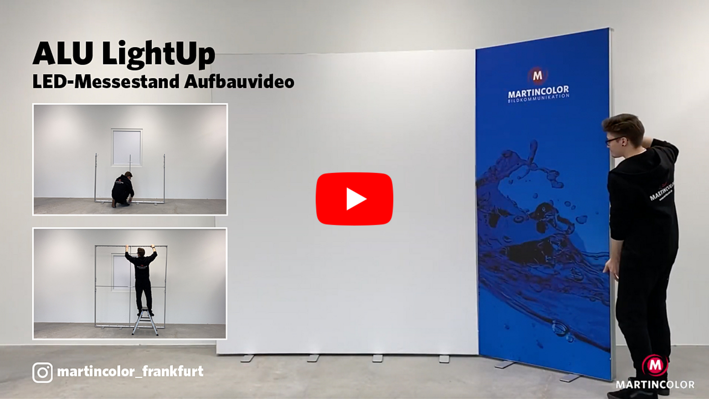 Assemblage de mur d'exposition LED